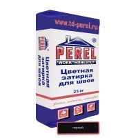 Цветная декоративная затирочная смесь Perel RL черная Зима
