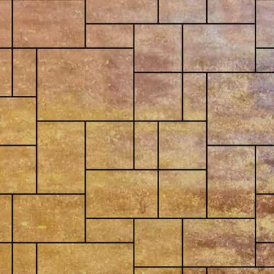 Тротуарная плитка Steinrus Инсбрук Альпен Color Mix Брайс 60 мм