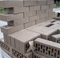 Облицовочный кирпич Старооскольский одинарный 1 НФ Коричневый гладкий №107