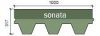 Мягкая кровля (гибкая черепица) Shinglas Комфорт Сальса авокадо new